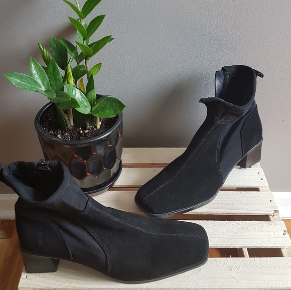 Square Toe Sock Boot - Picture 2 of 2